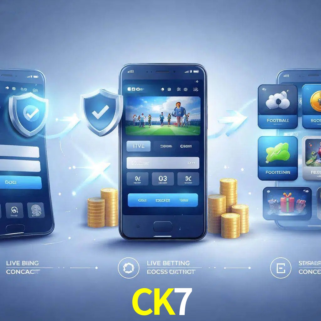 Pasos de acceso a la app CK7 en pantalla de teléfono móvil